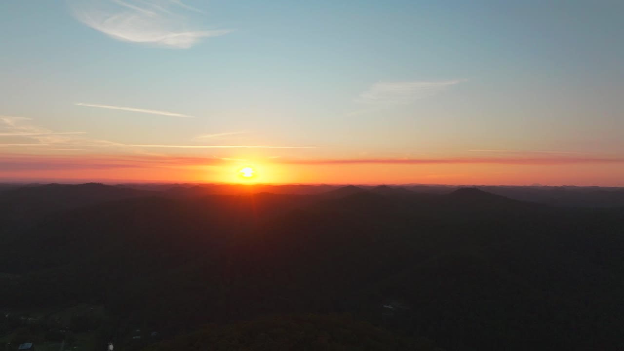Stunning Sunset Over Majestic Mountains