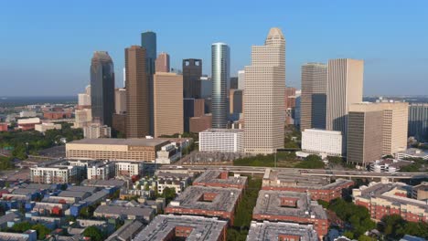 Aerial-of-downtown-Houston-and-surrounding-area