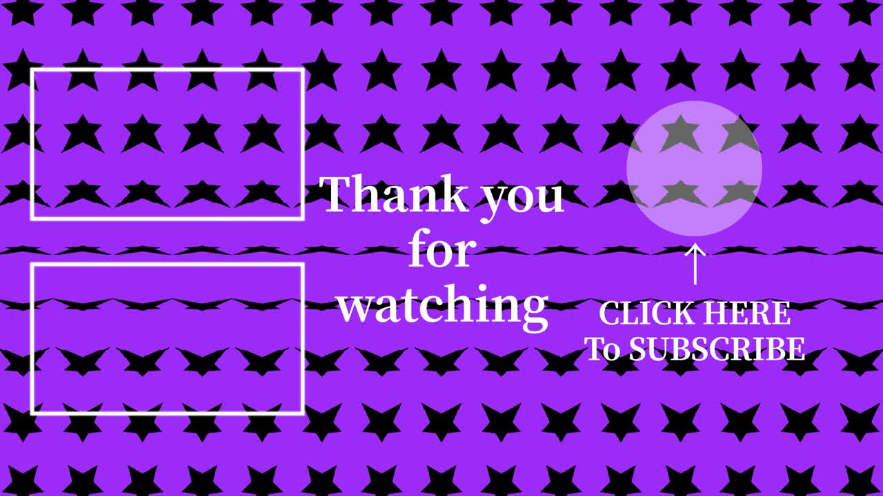 스타 웨이브 엔드 카드 엔딩 스크린 모션 그래픽