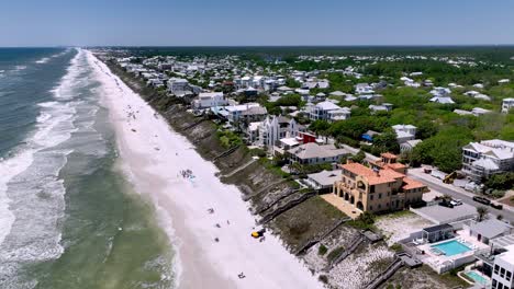 high aerial over seaside florida