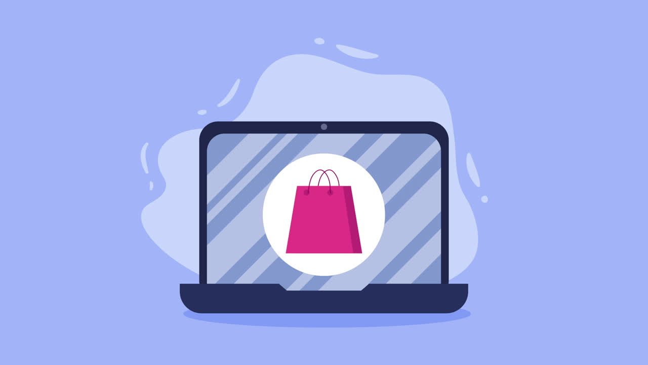 노트북에서 온라인 쇼핑
