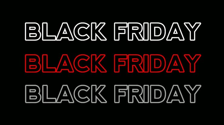 Black Friday neon text modern animation motion graphics on black background black friday,big sale event for shop,retail, resort,bar display promotion business concept video elements