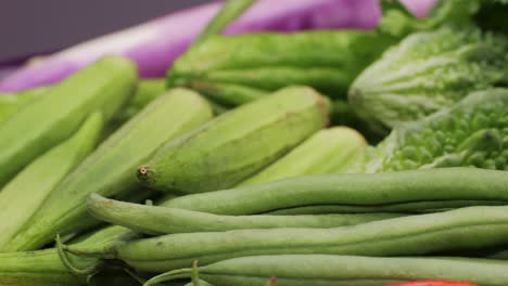 assorted fresh green vegetables