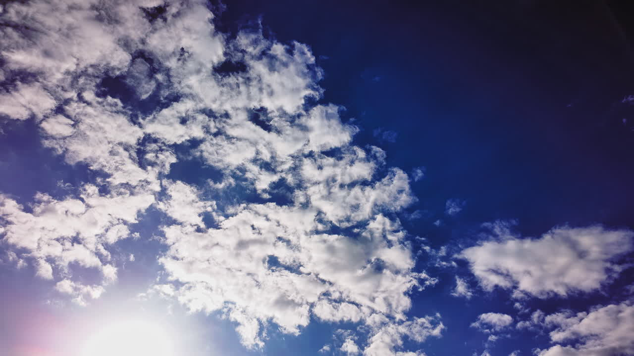Clouds timelapse, low angle view