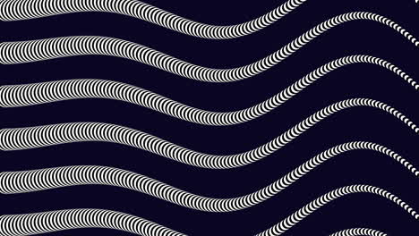 dynamic monochrome waves on blue background
