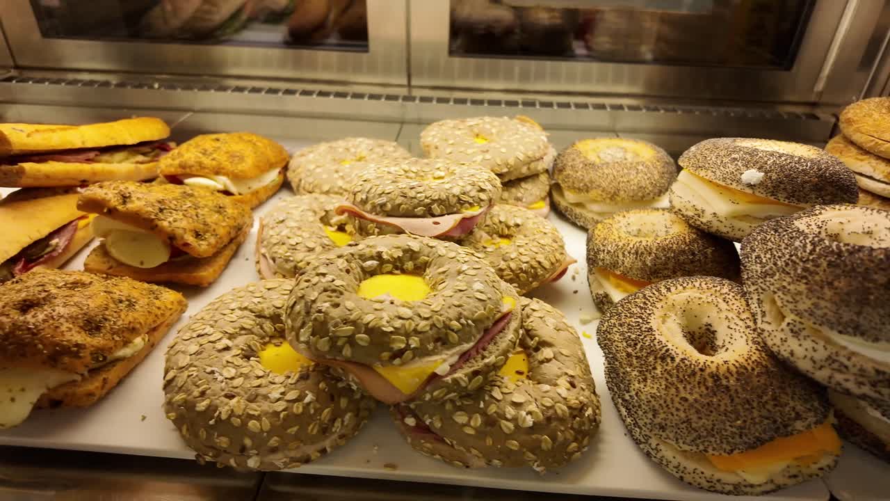 Selection of Sandwiches and Bagels