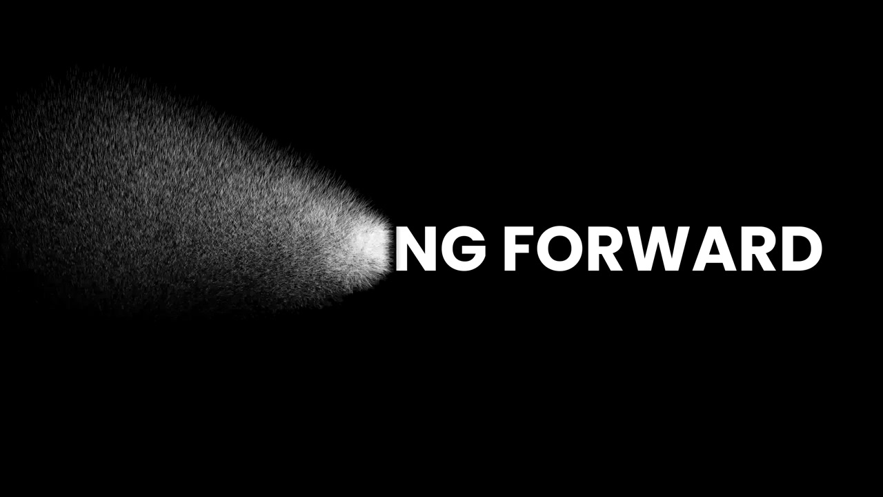 Abstract imagery with text