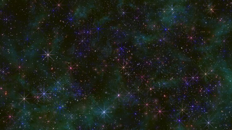 Starry night a captivating space background with sparkling stars and colorful galaxies