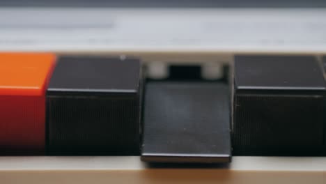 vintage cassette player controls