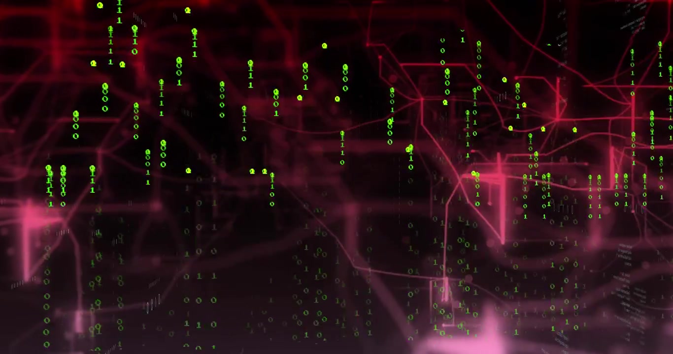 Animation of data processing over shapes