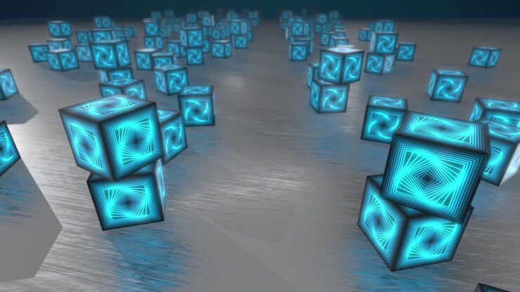 Looping Blue Boxes