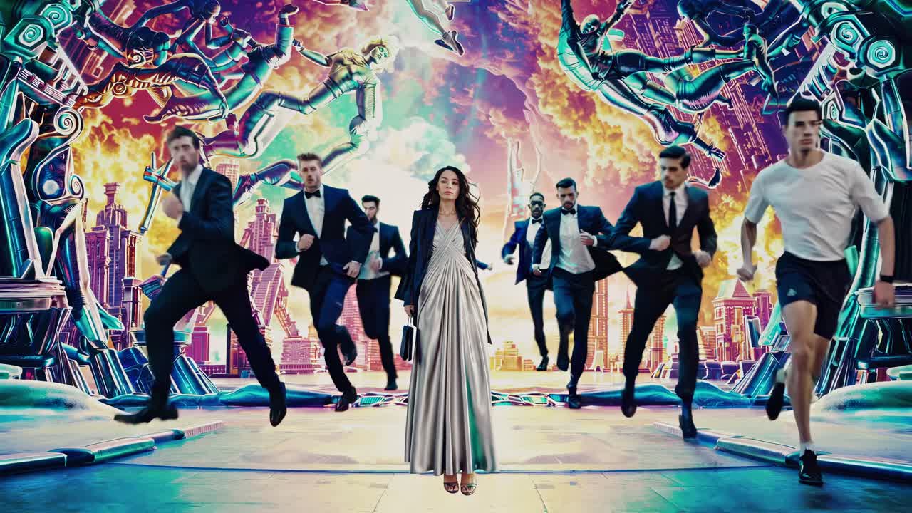 미래의 비즈니스 패션 이벤트