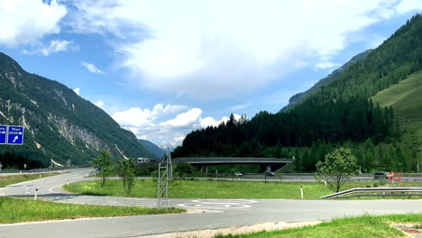 Vista-De-La-Autopista-En-Austria