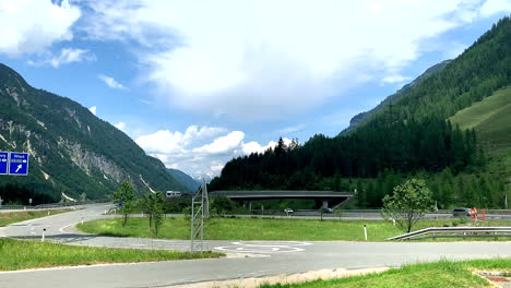 view of the motorway in austria