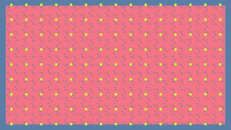 Animation-of-yellow-dots-over-pink-background-with-moving-connections