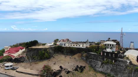 old fortress ruins on an island, fort george in grenada