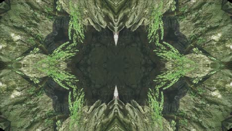 greenery kaleidoscope using forest imagery from wissahickon creek, philadelphia, #21