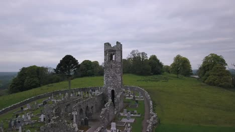 Hill-of-Slane-is-traditionally-regarded-as-the-location-where-St-Patrick-lit-the-first-Pascal-Fire-in-433-AD-in-defiance-of-pagan-King-Laoighre,-the-King-of-Tara