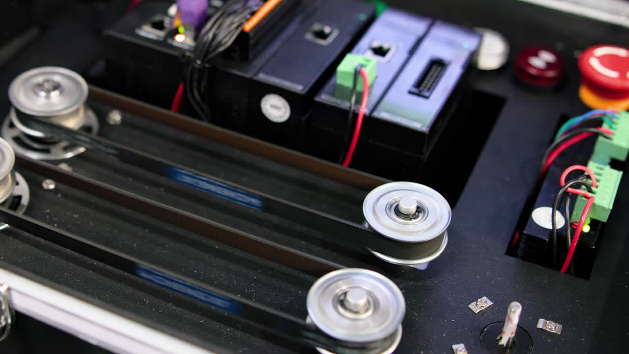 Internal View of Industrial Machinery Components