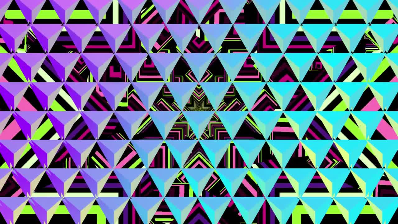 cuadrícula relativa de triángulos sobre las estrellas del caleidoscopio