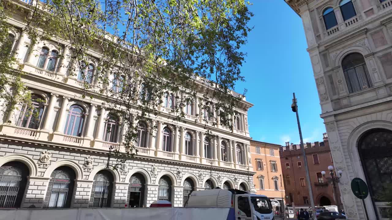 Bologna Italy old town city centre building baroque architecture facade