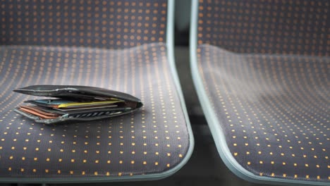 lost wallet on a bus seat