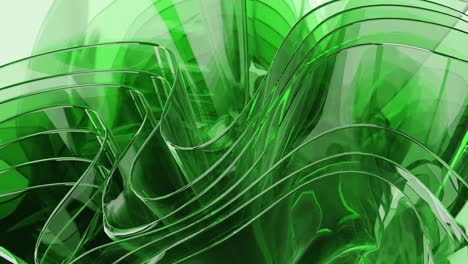 una etérea onda de cristal verde