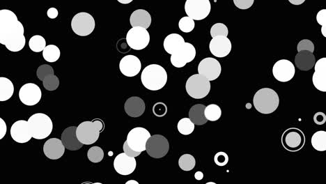 círculos abstractos sobre un fondo negro
