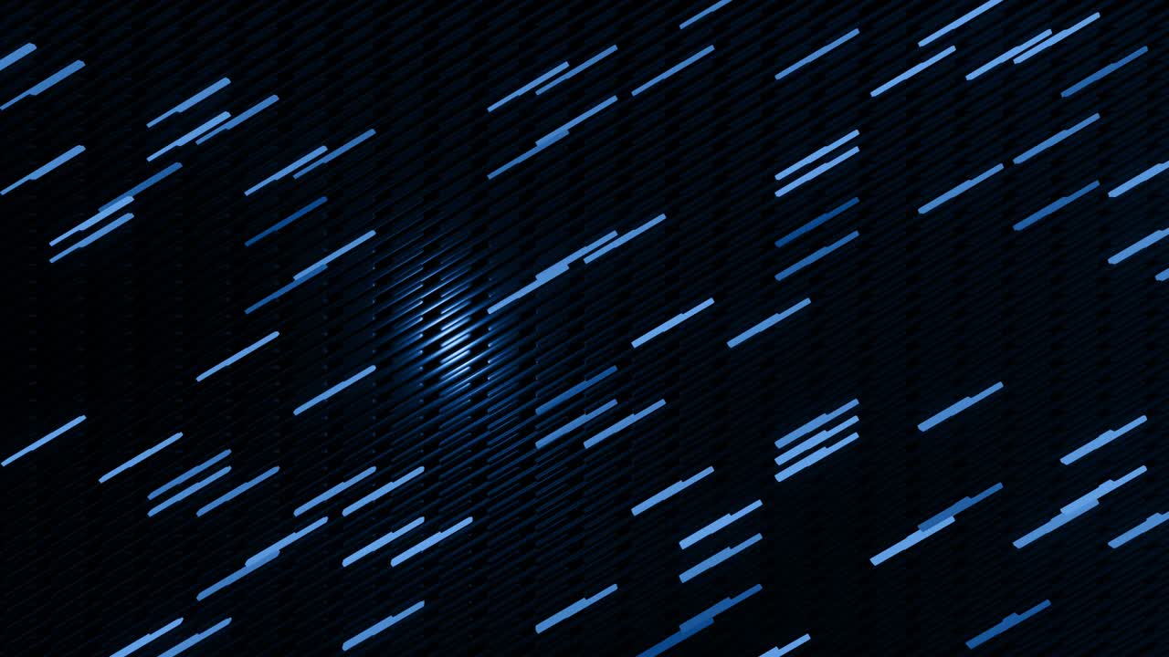 3d abstract simple geometric background with blue blocks like light bulbs flashing neon lights in 4k. Smooth looped animation. Creative simple motion design bg with 3d objects. VJ loop.
