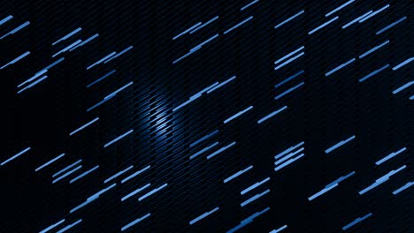 3d abstracto simple fondo geométrico con bloques azules como bombillas de luz parpadeando luces de neón en 4k. animación en bucle suave. diseño de movimiento simple creativo bg con objetos 3d. bucle vj.