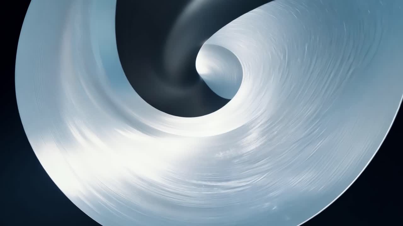 Abstract Blue and White Swirling Forms