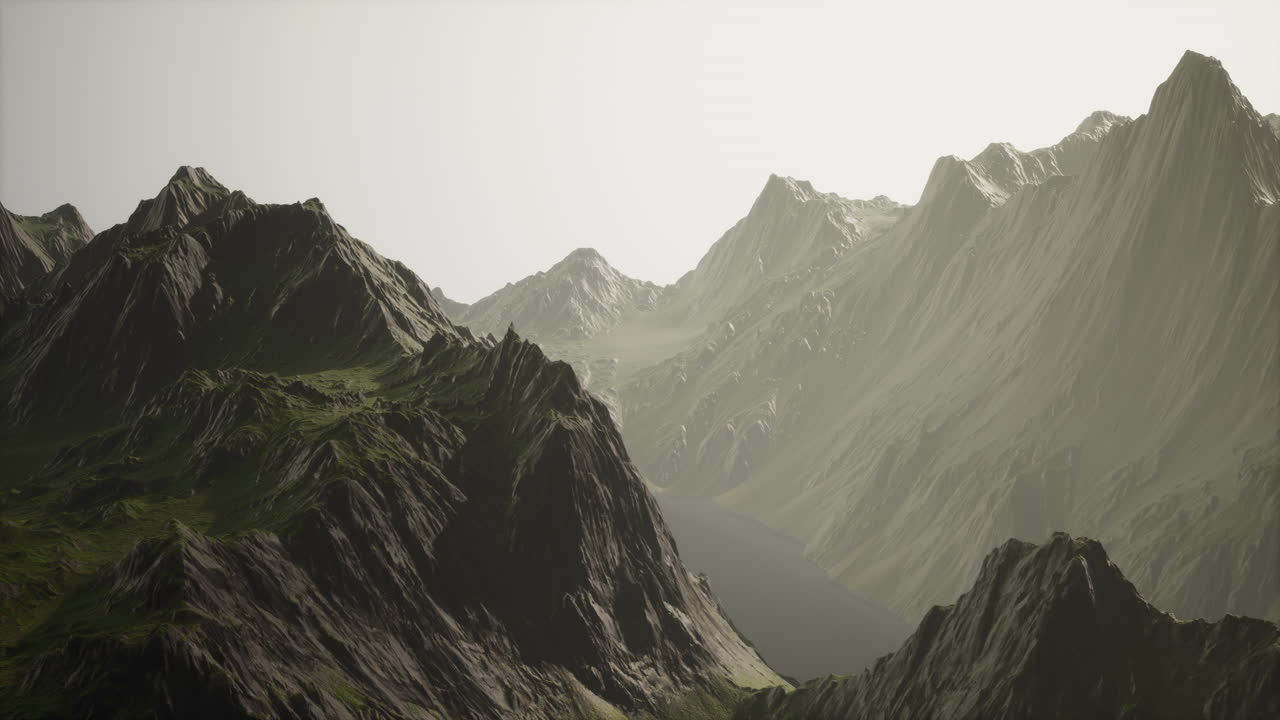 niebla en las montañas de noruega