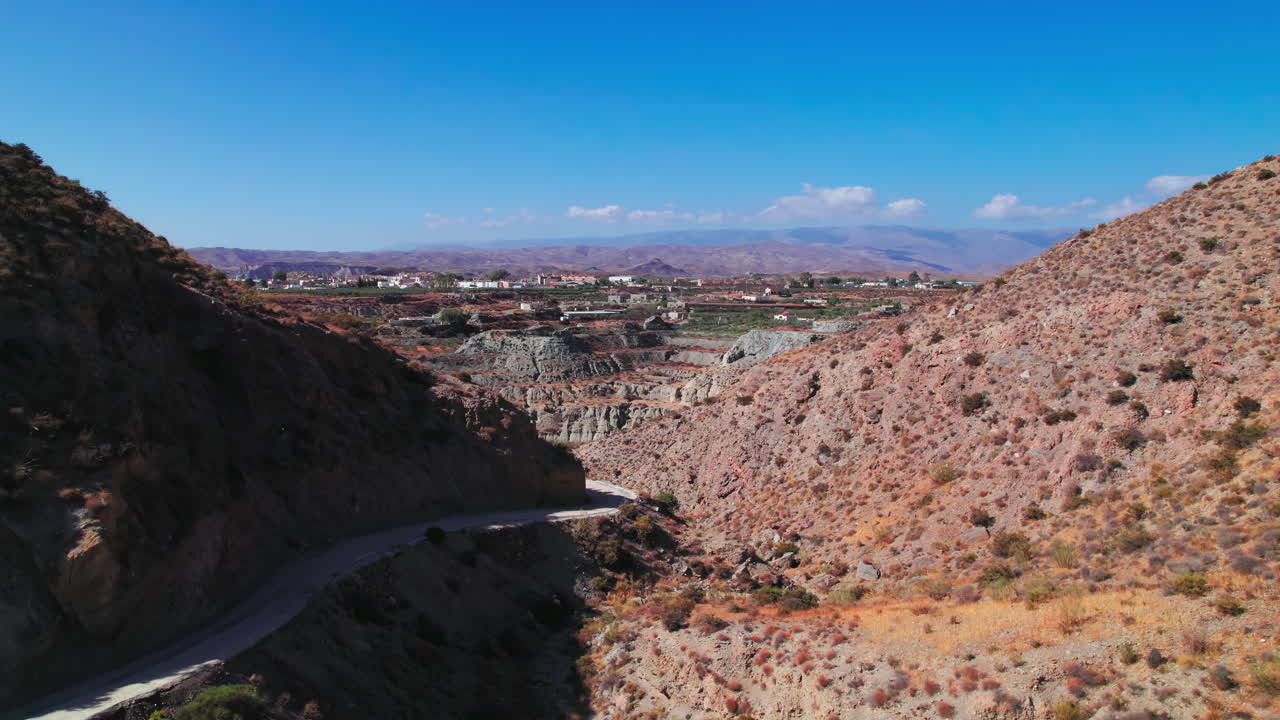 Valle nel deserto di Tabernas, Almería, Spagna