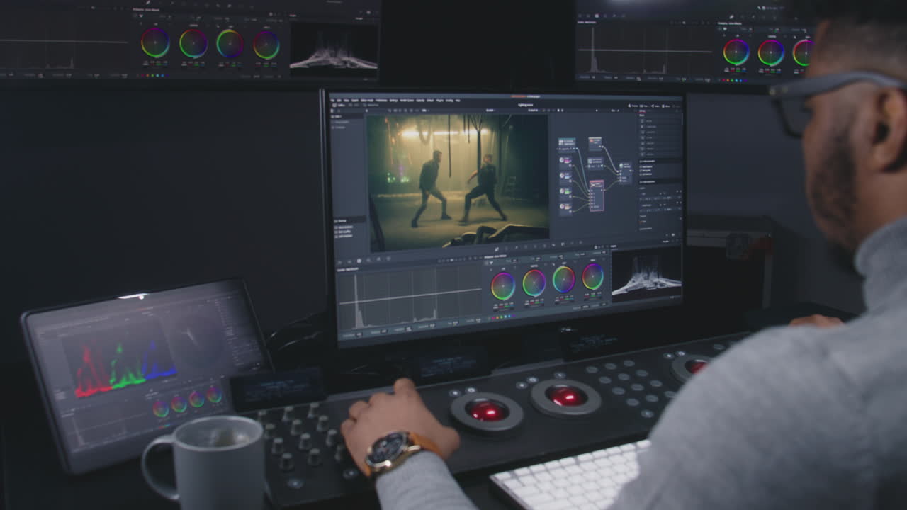 Video Editor at Work