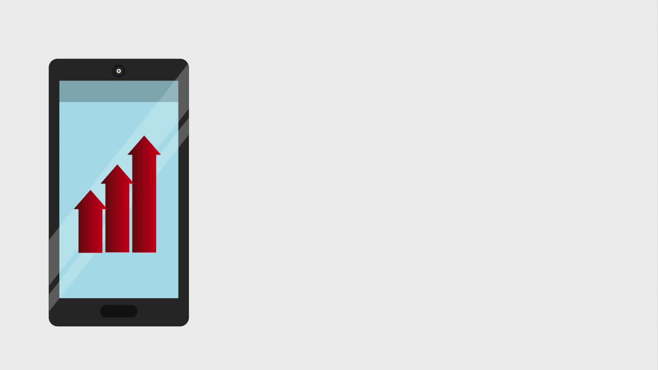 smartphone and profit arrows