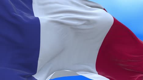 un bucle sin costuras de la bandera francesa.