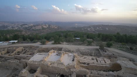 ancient ruins outside the tomb of samuel, jerusalem, israel #021