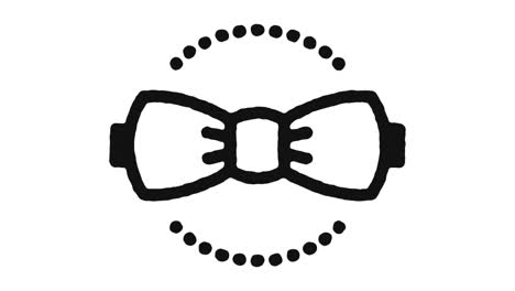 bowtie icon animation footage & alpha channel