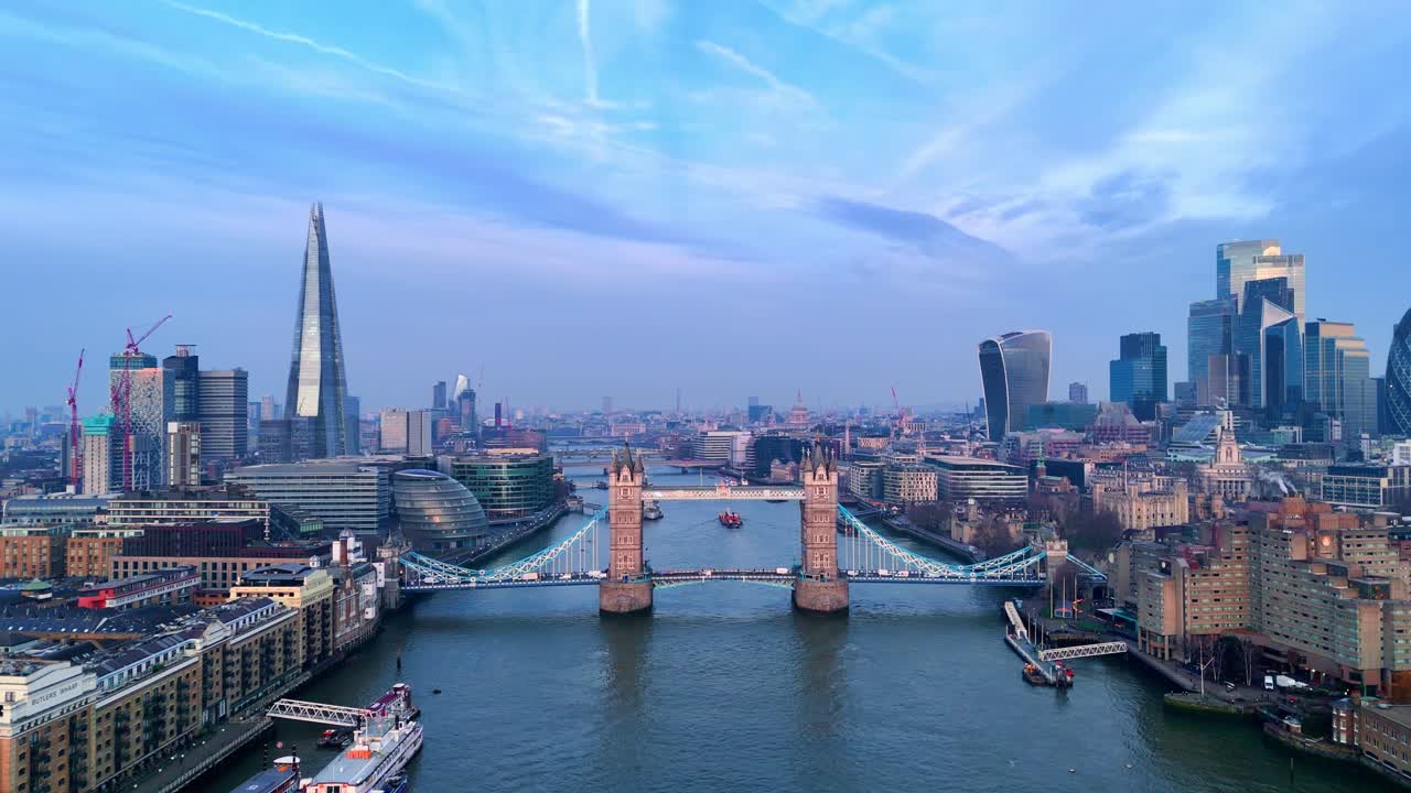 Tower Bridge stands proud as London’s skyline stretches into view