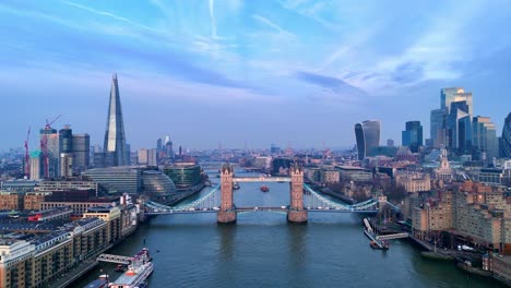 tower bridge stands proud as london’s skyline stretches into view
