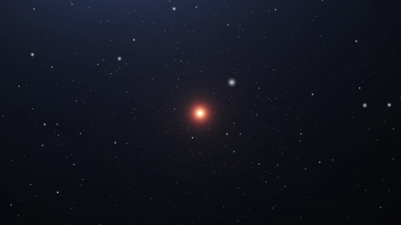 una estrella brillante entre las estrellas del universo