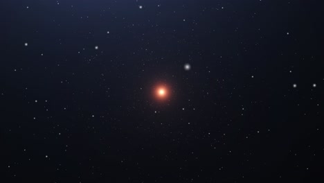 una estrella brillante entre las estrellas del universo