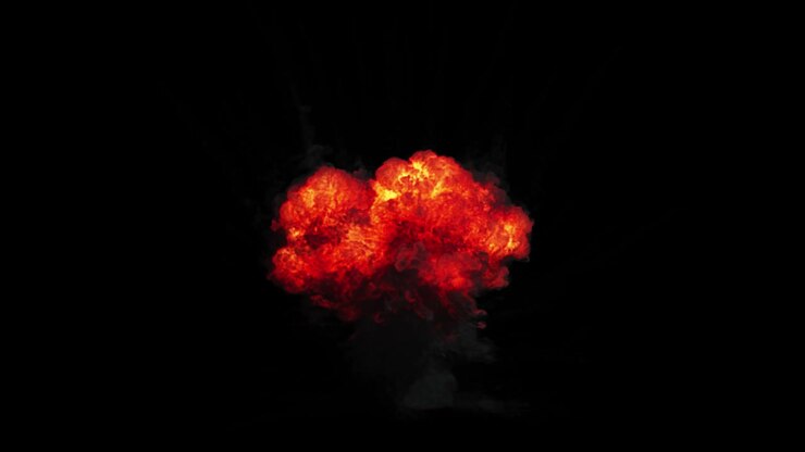Effet d'explosion et de fumée