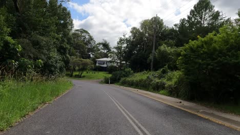 a peaceful drive along a rural road