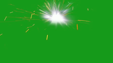 weld sparks green screen motion graphics