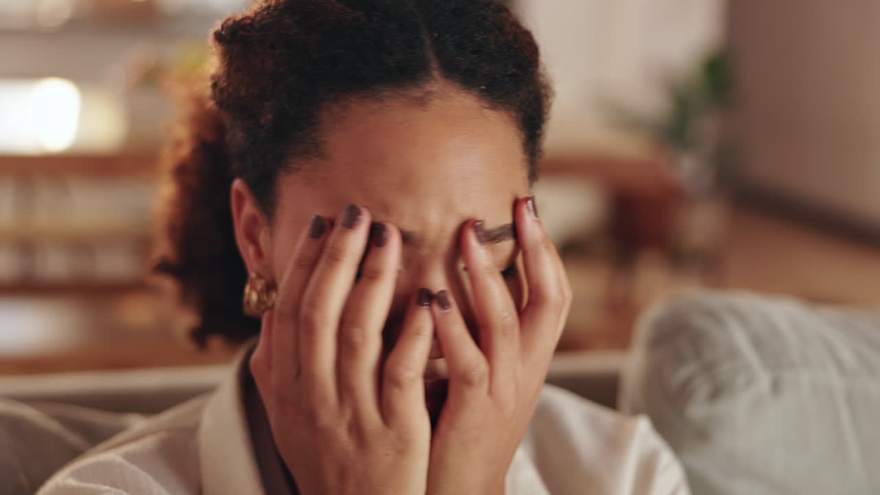 Woman experiencing emotional distress