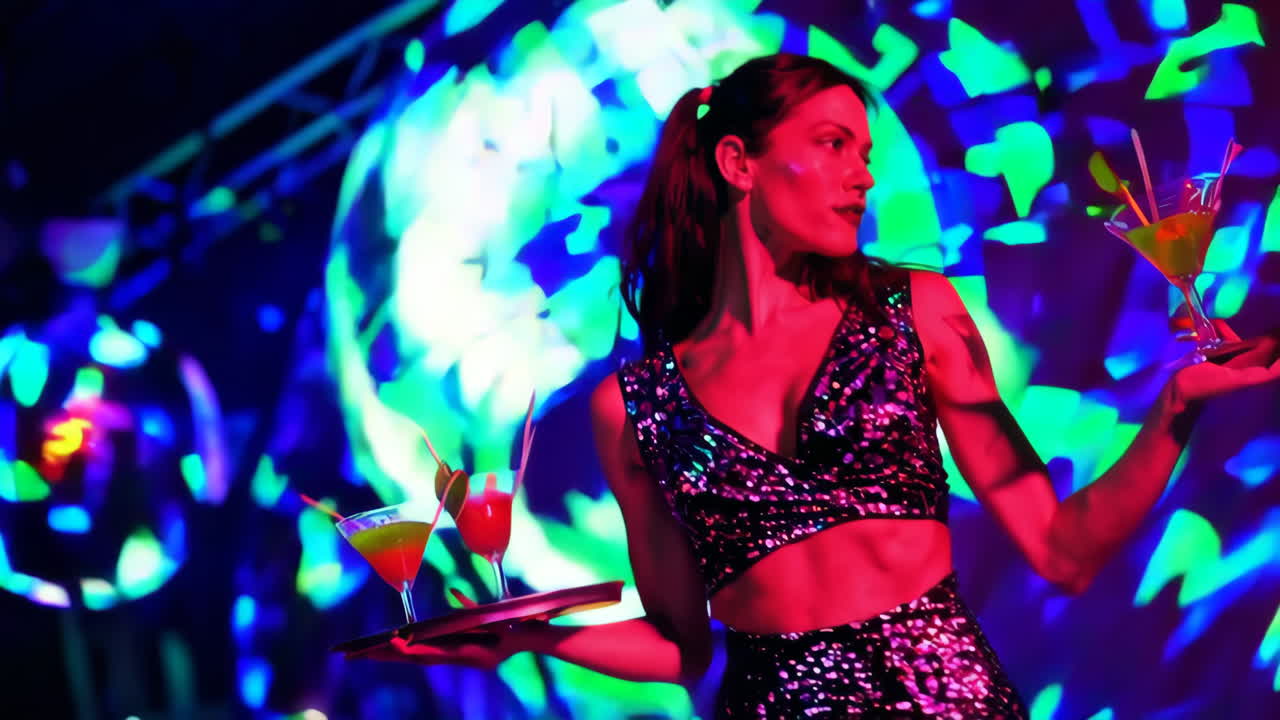 Cocktail Server at a Nightclub