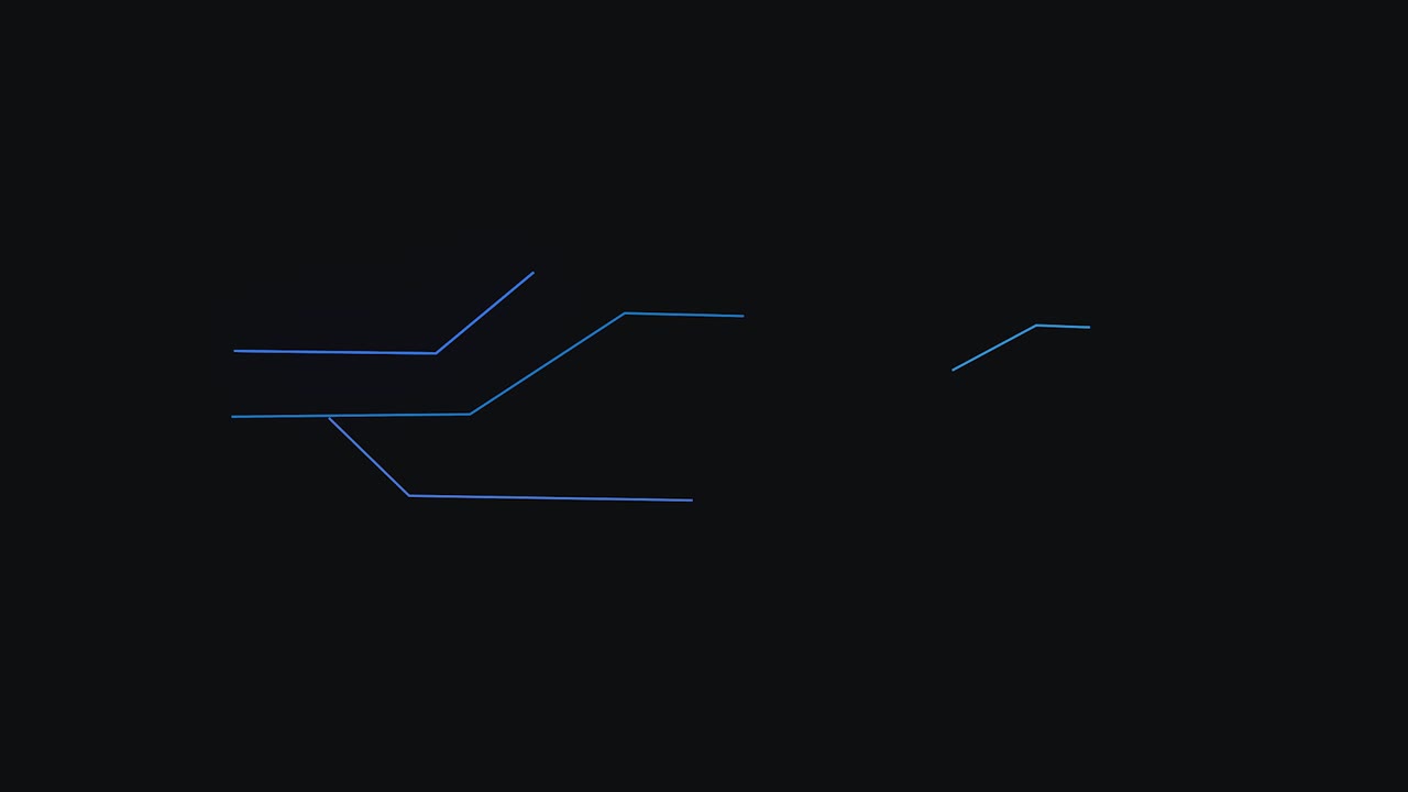 líneas de placas de circuitos de efectos posteriores