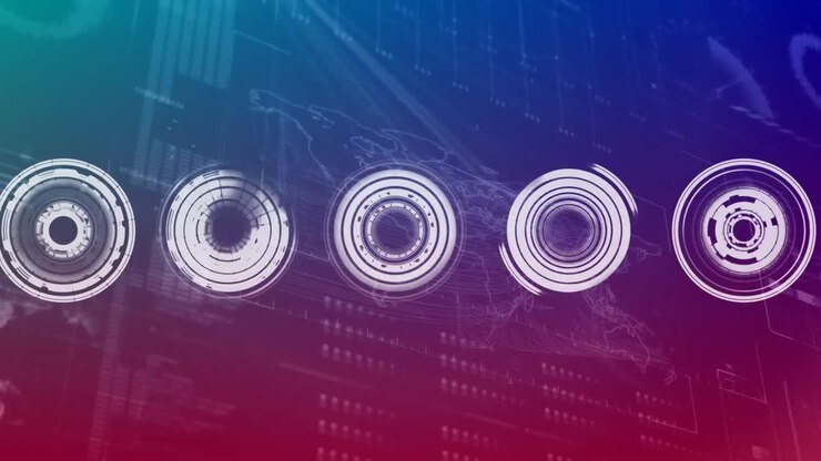 Rotating circles illustrations