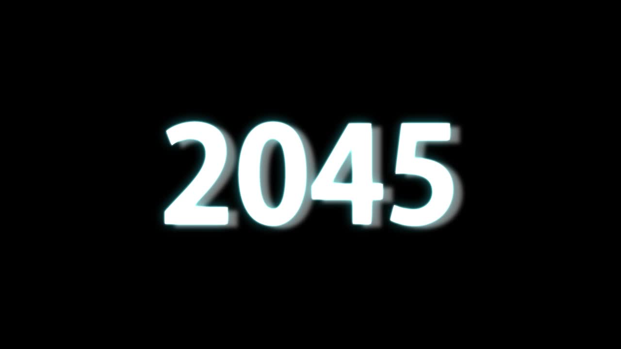 2045 animazione di testo motion graphics